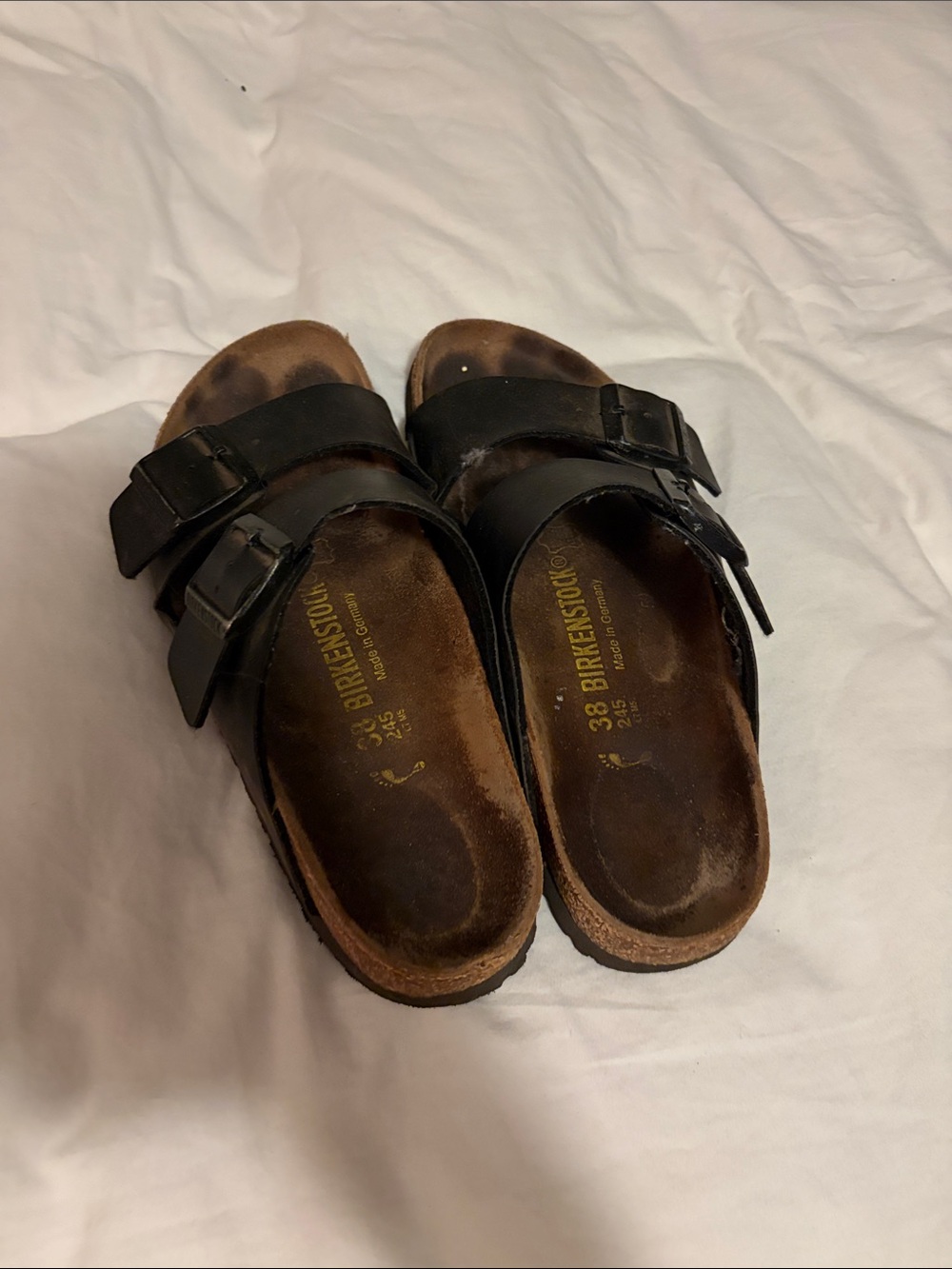 Birkenstock Black Double Buckle Slide Sandals